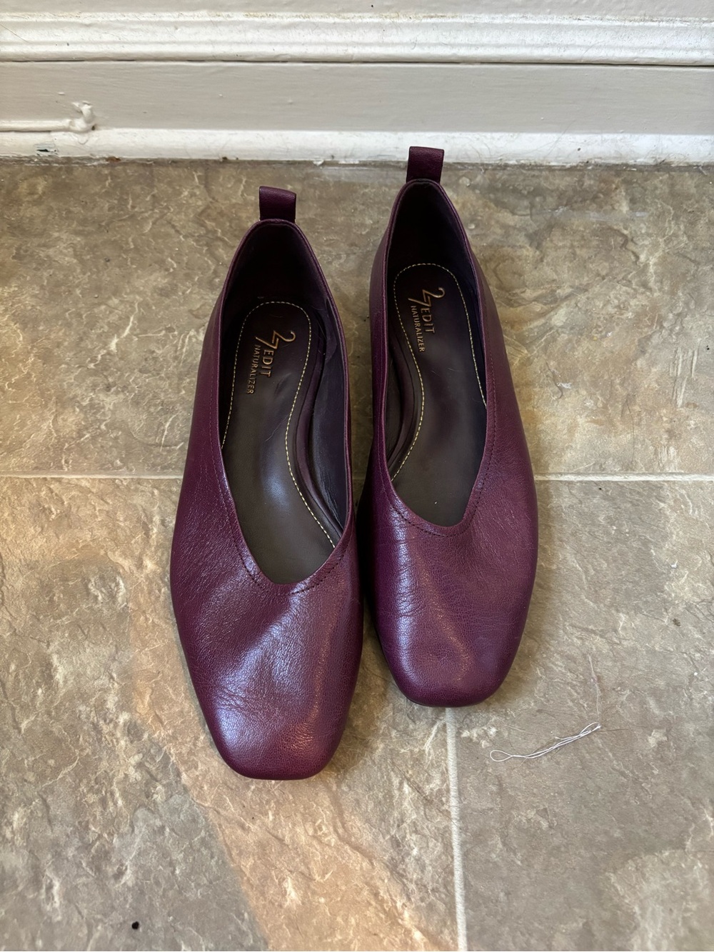 Naturalizer 27 Edit Burgundy Ballet Flats